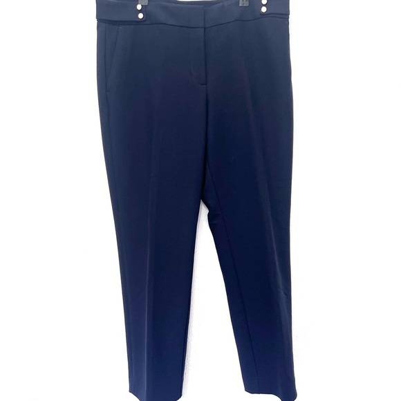 Loft Elegant Marisa Navy Women's Pants 12 - Picture 5 of 7
